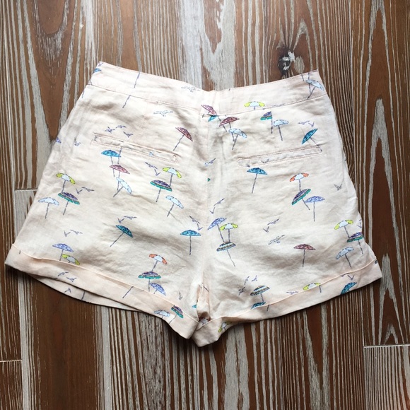 BOGO C&C California beach umbrella linen shorts 6 small - Picture 4 of 6